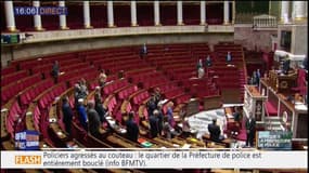 Attaque à la Préfecture: recueillement à l'Assemblée nationale