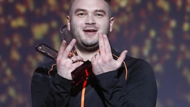 Le rappeur Jul lors des Victoires de la musique 2017.