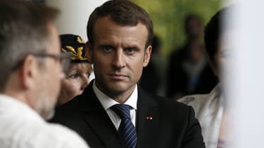 Emmanuel Macron à l'inauguration de l'Institut des mathématiques à Orsay, le 25 octobre 2017.