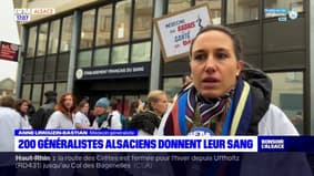 Alsace: 200 médecins généralistes en grève donnent leur sang