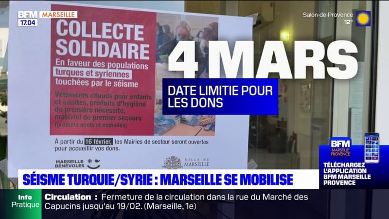 Séisme en Turquie et en Syrie: la ville de Marseille se mobilise