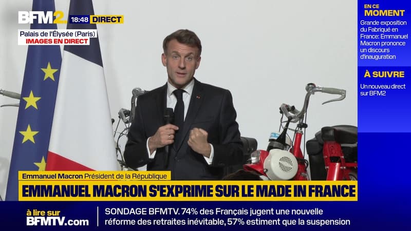 "4 milliards de petits colis l'an dernier. C'est de la concurrence déloyale", dit Emmanuel Macron