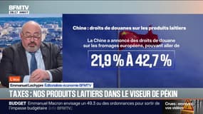 La fédération de l'industrie laitière ébranlée par les droits de douane chinois sur ses produits 