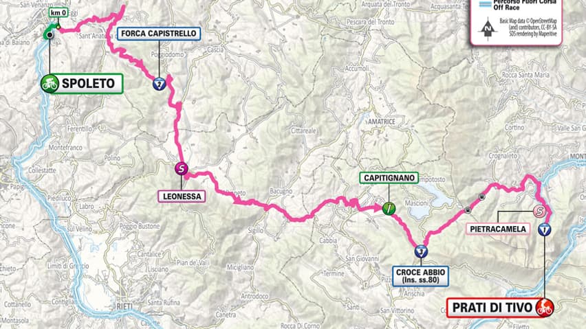 Parcours de la 8e étape du Tour d'Italie 2024 Parcours de la 8e étape du Tour d'Italie 2024