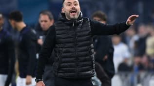 L'entraîneur de l'OM Roberto De Zerbi face à l'OM le 29 novembre 2025 à Marseille