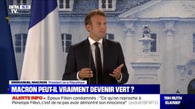 Emmanuel Macron: "L'ambition climatique ne doit pas être en réaction à quelque cycle électoral que ce soit"