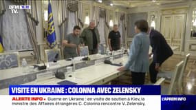 Ukraine: Catherine Colonna rencontre Volodymyr Zelensky