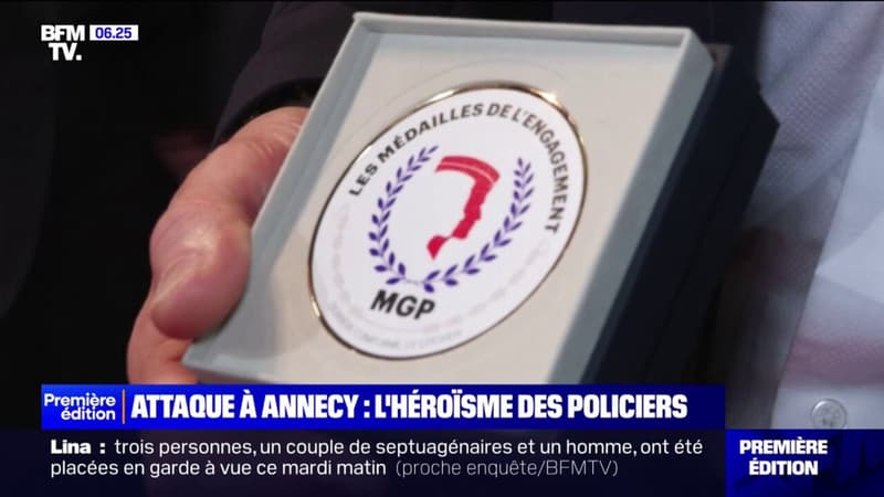 Attaque à Annecy: les policiers qui sont intervenus récompensés pour leur courage 