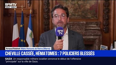 Policiers agressés à Reims: "Il faut qu'on nettoie nos quartiers", lance Arthur Robinet, maire Horizons de Reims
