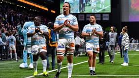 Anton Bresler sous les couleurs du Racing 92 à La Défense Arena. 