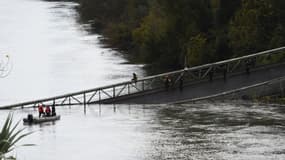 Le pont effondré au dessus du Tarn