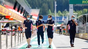 Lance Stroll (Racing Point) lors des essais libres du Grand Prix d'Australie 2020