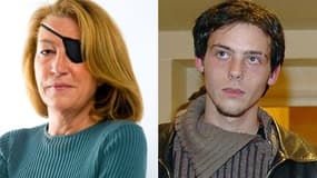 Photos de la journaliste américaine Marie Colvin (g) prise dans un lieu et à une date non spécifiés par son employeur le Sunday Times, et du photojournaliste français Rémi Ochlik, prise par l'AFP en février 2005 dans un lieu non spécifié
