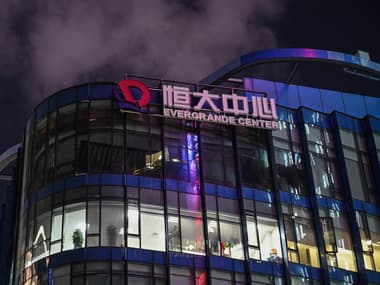 Le bâtiment "Evergrande Center" à Shanghai, en Chine, le 9 octobre 2021 (photo d'illustration).