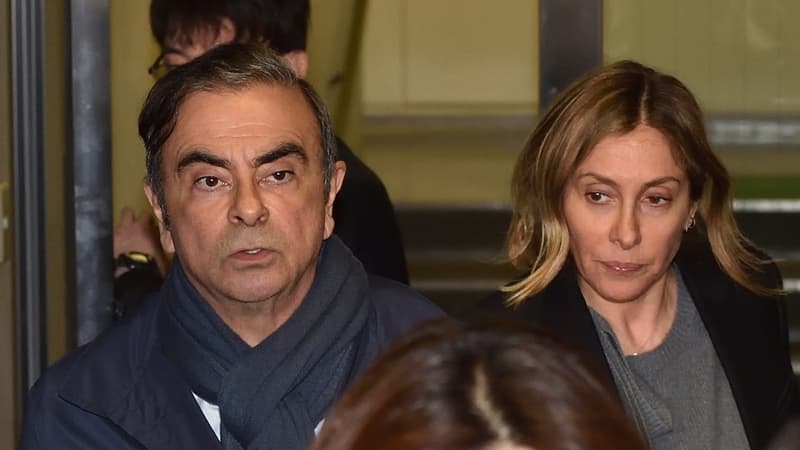 Carlos Ghosn et son épouse, Carole
