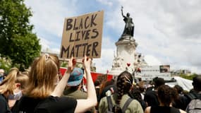 Manifestation contre le racisme et les violences policières, le 13 juin 2020 place de la République, à Paris