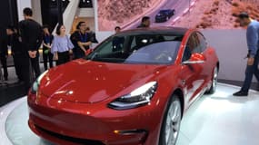 La Tesla Model 3 au salon de Pékin