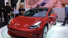 La Tesla Model 3 au salon de Pékin
