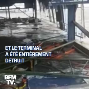 Sous les eaux et complètement détruit, l'aéroport de Grand Bahama n'a pas résisté à l'ouragan Dorian 