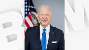 Le portrait officiel du président américain Joe Biden.