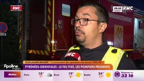 Pyrénées-Orientales: le feu est fixé mais les pompiers restent prudents 