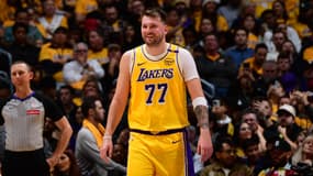 Luka Doncic lors de son premier match avec les Los Angeles Lakers contre Utah (132-113, NBA), le 10 février 2025