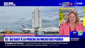 Le Bourget: du saut à la perche au milieu des avions et des fusées