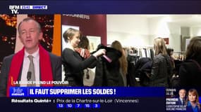 LA BANDE PREND LE POUVOIR - Christophe Barbier: "Il faut supprimer les soldes!"