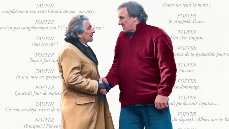 Affiche de Convoi Exceptionnel avec Clavier et Depardieu.