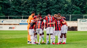 Les joueurs de Nice face à Feyenoord, le 26 juillet 2025