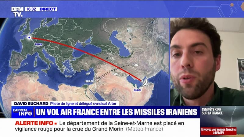 Vol Air France entre les missiles iraniens: 