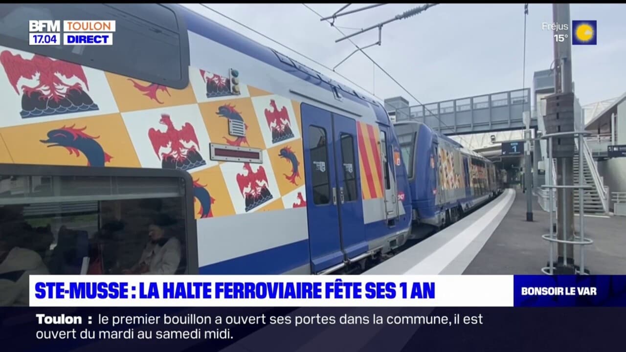 Toulon: la halte ferroviaire de Sainte-Musse fête son premier anniversaire