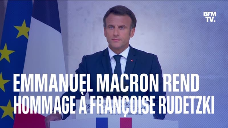 Hommage à Françoise Rudetzki: le discours d'Emmanuel Macron en intégralité