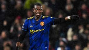 Paul Pogba avec Manchester United, le 8 février 2022