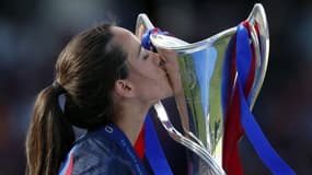 Nuria Rabano a remporté la Ligue des champions avec le FC Barcelone face à Wolfsbourg en juin 2023.