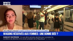 Faut-il réserver des wagons aux femmes ?: pour Anna-Margot Le Doussal, fondatrice du Réseau Athéna, "c'est la solution immédiate"