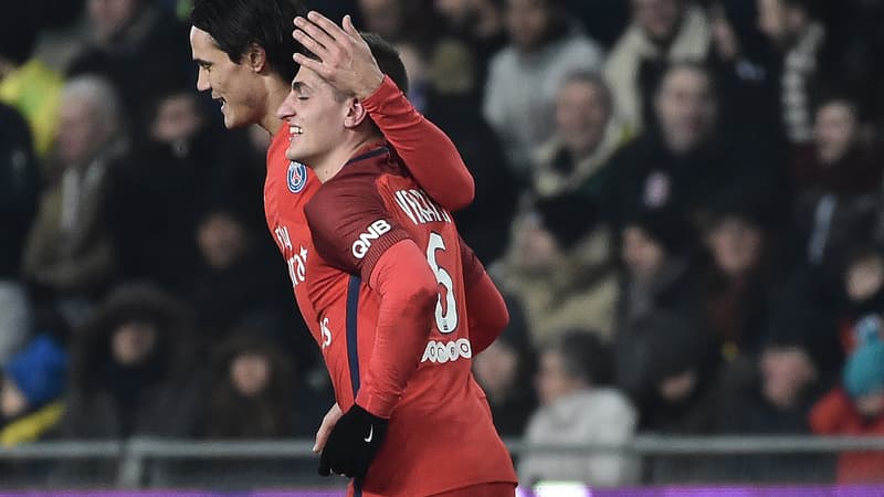 Edinson Cavani et Marco Verratti