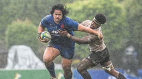 Posolo Tuilagi avec les Bleuets contre la Nouvell-Zélande au Mondial U20, le 29 juin 2023
