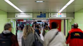 Illustration des transports en commun (métro et tramway) à Lille, le 16 novembre 2022.