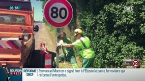 80 km/h: dans le Tarn-et-Garonne, les équipes techniques s'affairent pour installer les nouveaux panneaux