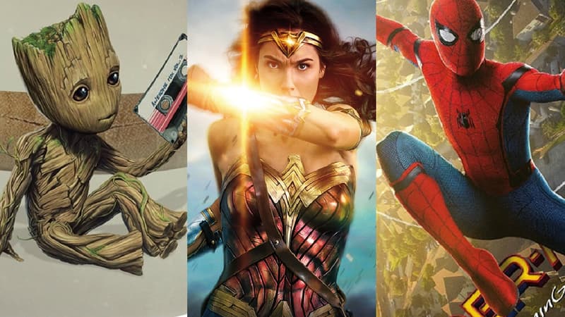 De Groot à Wonder Woman à SpiderMan, les super-héros seront à l'honneur à Noël.