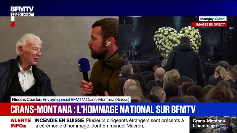 Hommage national pour Crans-Montana: "Je me sens soulagé face à l'immense solidarité", confie le grand-père d'une victime