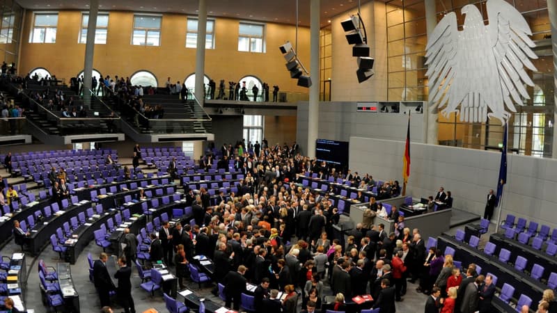 Le Bundestag allemand lors d'un précédent vote en 2011