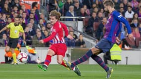 Antoine Griezmann face au Barça, avec l'Atlético