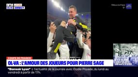 Coupe de France: l'amour des joueurs de l'OL pour Pierre Sage