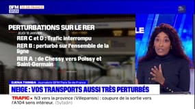 Vigilance neige-verglas: la circulation perturbée dans les transports en commun en Île-de-France