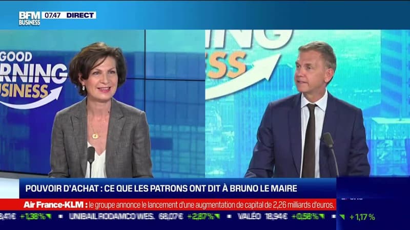 Dominique Carlac'h (Medef) : Pouvoir d'achat, ce que les patrons ont dit à Bruno Le Maire - 24/05