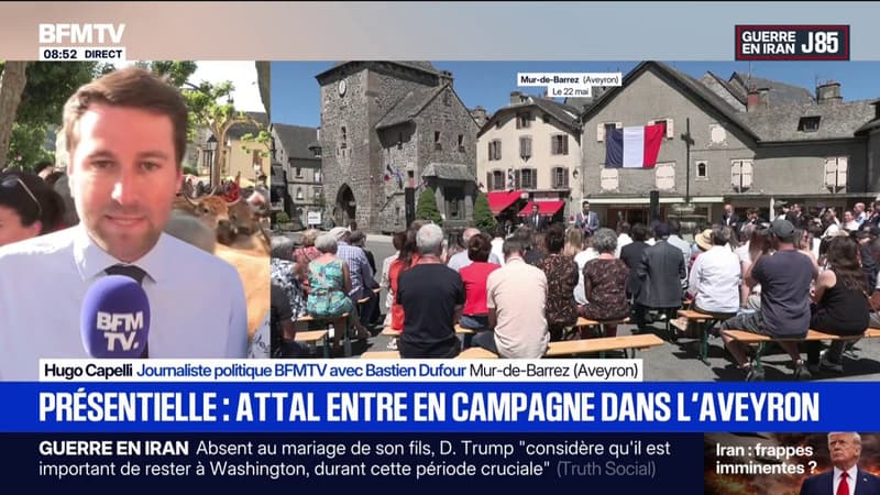 Présidentielle: Gabriel Attal entre en campagne pour 2027 dans l'Aveyron
