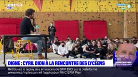 Digne-les-Bains: l'activiste climatique Cyril Dion à la rencontre des lycéens