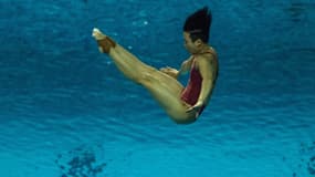 Tingmao Shi lors de la Coupe du monde 2016, qui servait déjà de préparation aux JO de Rio